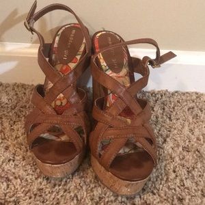 Madden girl tan wedges